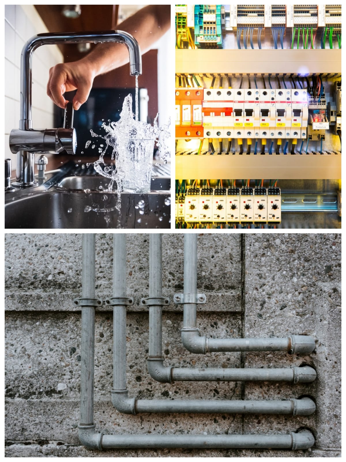 Water pipes and DB Board